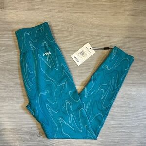 AYBL Women’s Turquoise Velocity Seamless High Waisted Legging - Small